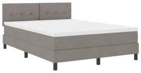 vidaXL Κρεβάτι με Κουβέρτα Καφέ 140 x 190 εκ. Ύφασμα
