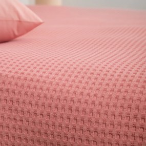 Κουβέρτα Πικέ Μονή (170x240) Naf-Naf Waffle Rose