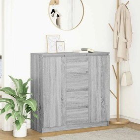 Συρταριέρα με Συρτάρια Γκρι Sonoma 100,5x35x98,5 εκ. Επεξ. Ξύλο - Γκρι