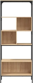 vidaXL Βιβλιοθήκη 5 Επιπέδων Sonoma Δρυς 76x33x188,5 εκ. Επεξεργ. Ξύλο