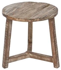 Βοηθητικό Τραπέζι Home ESPRIT Λευκό Καφέ 45 x 45 x 45 cm