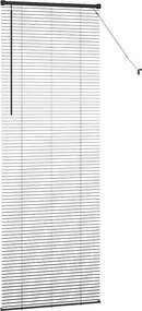 vidaXL Βενετσιάνικες Ρόδες Μαύρο 220 x 70 εκ Αλουμίνιο