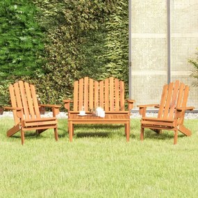 vidaXL Σαλόνι Κήπου Adirondack Σετ 4 Τεμαχίων από Μασίφ Ξύλο Ακακίας