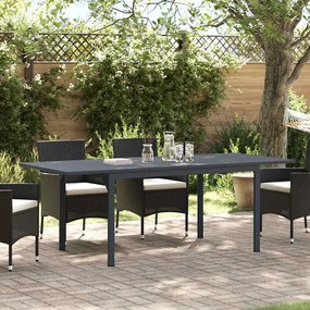 vidaXL Τραπέζι Επέκτασης 2 pcs Ανθρακί 210 x 90 x 73 εκ Ατσάλι