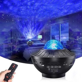 Περιστρεφόμενο μουσικό LED φωτιστικό με bluetooth