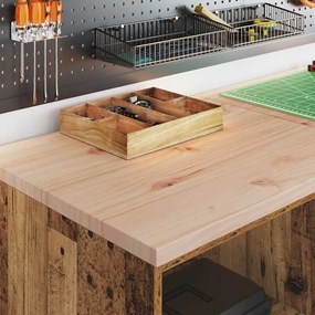vidaXL ντουλάπι αποθήκευσης γκαράζ 60x51x85 εκ μασίφ ξύλο πεύκο