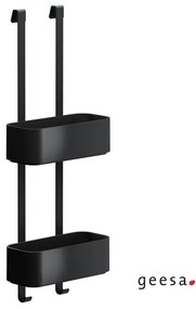 Geesa 8902 Black Matt Κρεμαστή Σπογγοθήκη - Μπουκαλοθήκη 25 x 11,5 x 8 cm