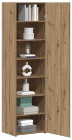 vidaXL Highboard από δρυ 50x42.5x185 εκ. Σχεδιασμένο ξύλο