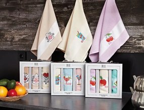 Beauty Home Ποτηρόπανα σετ 3τμχ Cook Art 8286 40x60 Μπεζ