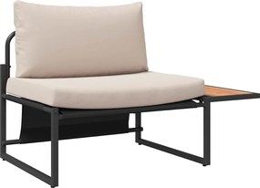 vidaXL Σέτ φαγητού για κήπο 3 pcs Taupe Ατσάλι