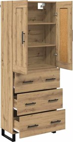 vidaXL Highboard 2 pcs Artisan Oak 69,5 x 34 x 180 εκ.