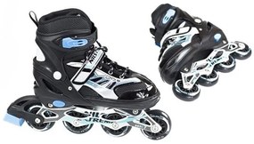 Αυξομειούμενα Πατίνια Roller NJ 1828 A INLINE SKATES NILS EXTREME ΜΑΥΡΟ -LARGE (39-42)