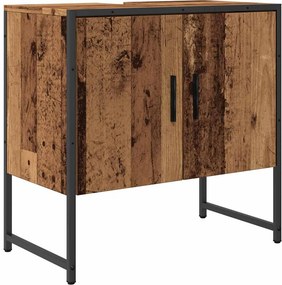 vidaXL Ντουλάπι Νιπτήρα Μπάνιου Παλιό Ξύλο 60x33x60 εκ