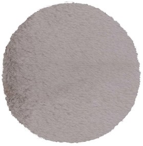 Γούνινο Στρογγυλό Χαλί (Φ160) Βιοκαρπέτ Krolik R05 L Grey