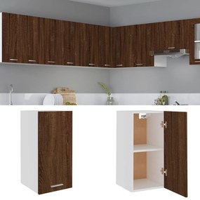 vidaXL Κρεμαστό Ντουλάπι "Lyon" Καφέ Δρυς 29,5x31x60 εκ. από Τεχνητό Ξύλο