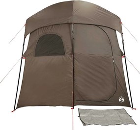 vidaXL Σκηνή Ντους 2 Ατόμων Αδιάβροχη Καφέ
