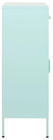 Ντουλάπι Αποθήκευσης Χρώμα Μέντα 80 x 35 x 101,5 εκ. από Ατσάλι - Μπλε