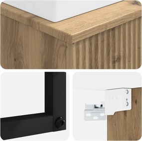 vidaXL Νιπτήρας Τοίχου Artisan Δρυς 40 x 41 x 39 εκ.