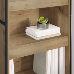 vidaXL Βιβλιοθήκη 2 pcs Καρυδιά Χειροποίητης Εργασίας