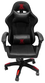 ΠΟΛΥΘΡΟΝΑ GAMING DARREN HM1203.01 ΜΑΥΡΟ-ΚΟΚΚΙΝΟ PVC &amp; NYLON 51x49x125Υεκ.