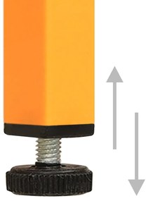 vidaXL Ντουλάπι Αποθήκευσης Μουσταρδί 80 x 35 x 101,5 εκ. Ατσάλινο