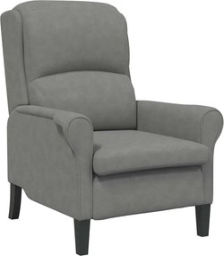 vidaXL Πολυθρόνα Σκούρο γκρι 76 x 94 x 102 εκ. Μικροΐνες