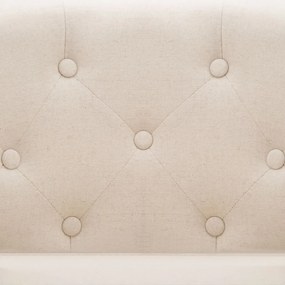 vidaXL Πολυθρόνα Μπεζ Υφασμάτινη