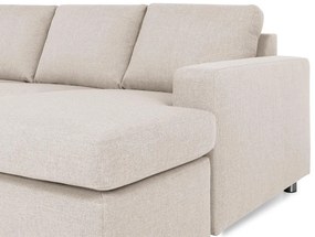 Γωνιακός Καναπές Scandinavian Choice C157, Ανοιχτό καφέ, 344x199x80cm