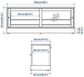 HAVSTA έπιπλο TV με μπάζα, 160x47x62 cm 105.292.70