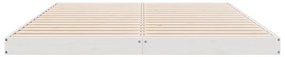 vidaXL Κρεβάτι από Ξύλο Λευκό 140x210 εκ.