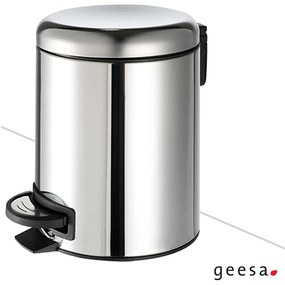 Χαρτοδοχείο Επιδαπέδιο 5 Λίτρων Χρωμέ Geesa Standard Hotelia 645