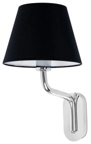 Φωτιστικό Τοίχου - Απλίκα Eterna 24005-12 E27 15W Chrome - Black Faro Barcelona