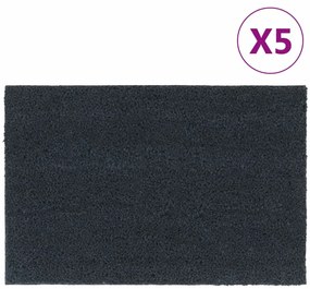 vidaXL Πατάκι Εισόδου 2τεμ. Σκούρο Γκρι 40x60εκ Θυσανωτός Κοκοφοίνικας