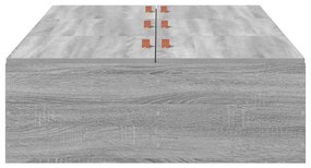 vidaXL Σκελετός Κρεβατιού Γκρι sonoma 100 x 200 cm Επεξεργασμένο ξύλο