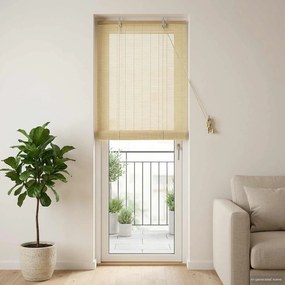 vidaXL Ρόλερ (στόρι) Φυσικό 40 x 220 cm Μπαμπού