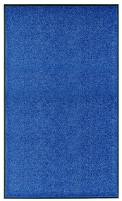 vidaXL Πατάκι Εισόδου Πλενόμενο Μπλε 90 x 150 εκ.