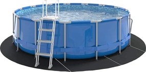 vidaXL Εδαφοκάλυψη Πισίνας Μαύρο Ø 428 cm Μη Υφαμένο Ύφασμα