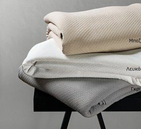 Πικέ κουβέρτα μονή Matelasse 170x280 Λευκό       Beauty Home