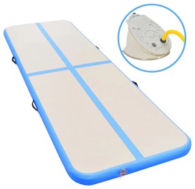 vidaXL Στρώμα Ενόργανης Φουσκωτό Μπλε 300 x 100 x 10 εκ. PVC με Τρόμπα