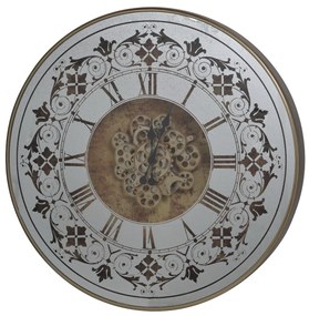 Artekko Clock Ρολόι Τοίχου με Καθρέφτη MDF Γυαλί Μπρονζέ (81.8x10.2x81.8)cm Artekko 38535-2