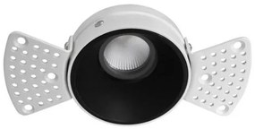 Χωνευτό Φωτιστικό Σποτ Trimless Alea LED IP44 12W 3000K 38° Μαύρο 3914-111B-3-S-38 Viokef 3914-111B-3-S-38 Μαύρο