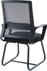 Καρέκλα επισκέπτη Palma pakoworld mesh μαύρο 46x52x94εκ