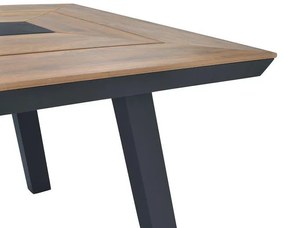Σετ κήπου Τραπεζαρία HM5233.02 7τεμ Γκρί Αλουμίνιο - Polywood