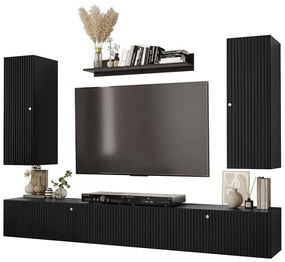 Σύνθεση Τηλεόρασης Waldi Riflo Slim II 162578029 205x40x100cm Black-Gold