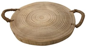 Διακοσμητικός Δίσκος Kengo 032233 39x39x4 Natural Ξύλο