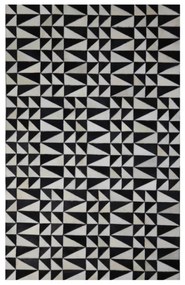 BLACK   WHITE ΧΑΛΙ ΔΕΡΜΑ ΜΑΛΛΙΝΟ ΜΑΥΡΟ ΛΕΥΚΟ 120x200cm - 024843