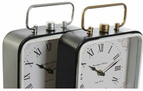 Bordklokke DKD Home Decor Μπλε Λευκό Μαύρο (x2)