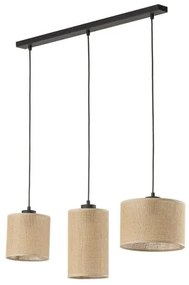 Κρεμαστό Φωτιστικό Οροφής 3xE27 15W IP20 Μπεζ Jute 4954 TK Lighting-4954-Μπεζ 4954
