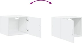 vidaXL Ντουλάπι Τοίχου Λευκό 50x42,5x40 εκ. Επεξεργασμένο Ξύλο