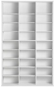 VEVOR Media Storage Cabinet 9 Layers Adjustable DVD Shelves Holds 756 CDs White